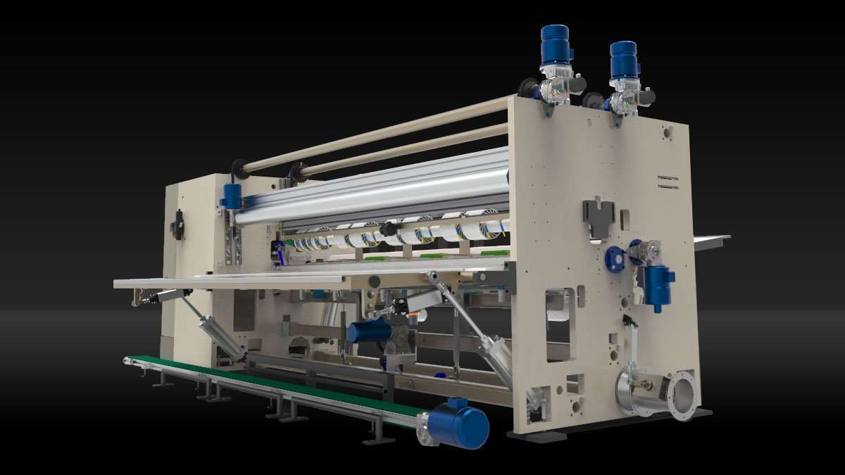 IVI Maflex incollatore del lembo finale per linee di tissue converting ad alta produttività