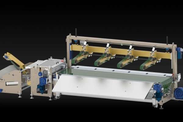 Medea di Maflex fascettatrice modulare per log singoli in linee di tissue converting