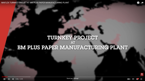 MAFLEX Turnkey Project at BM Plus Paper Manufacturing Plant in Czech Republic.